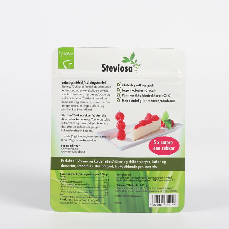 Zipper Three Side Seal Resealable Bag 2