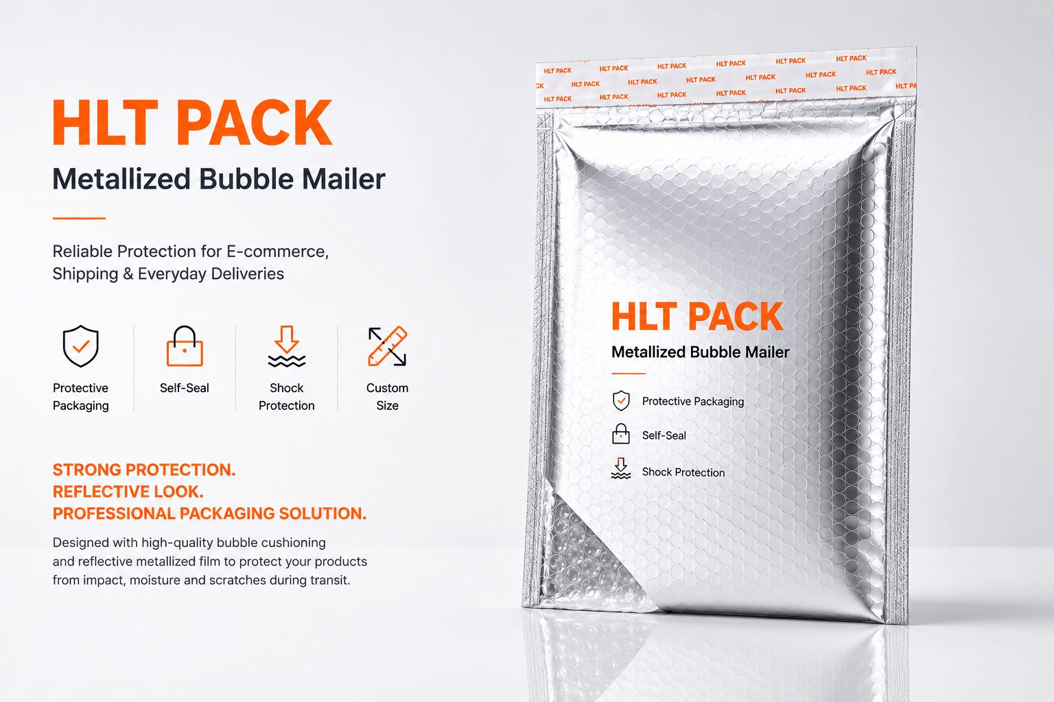 Metallic Poly Bubble Mailer 2