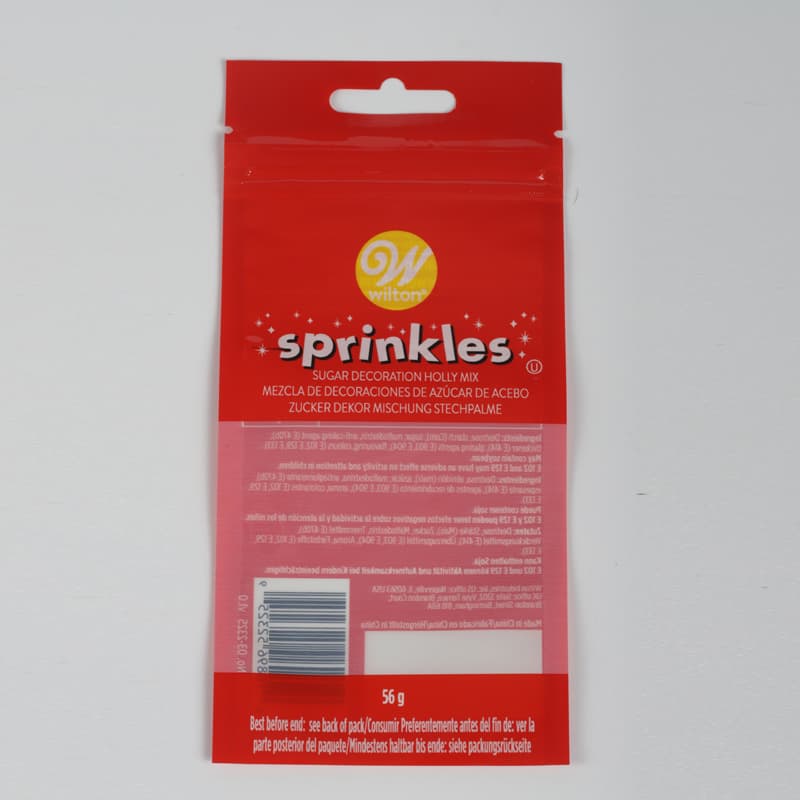 Three Side Seal Resealable Bag ( Foil Clear Bag with Hang Hole ) 1