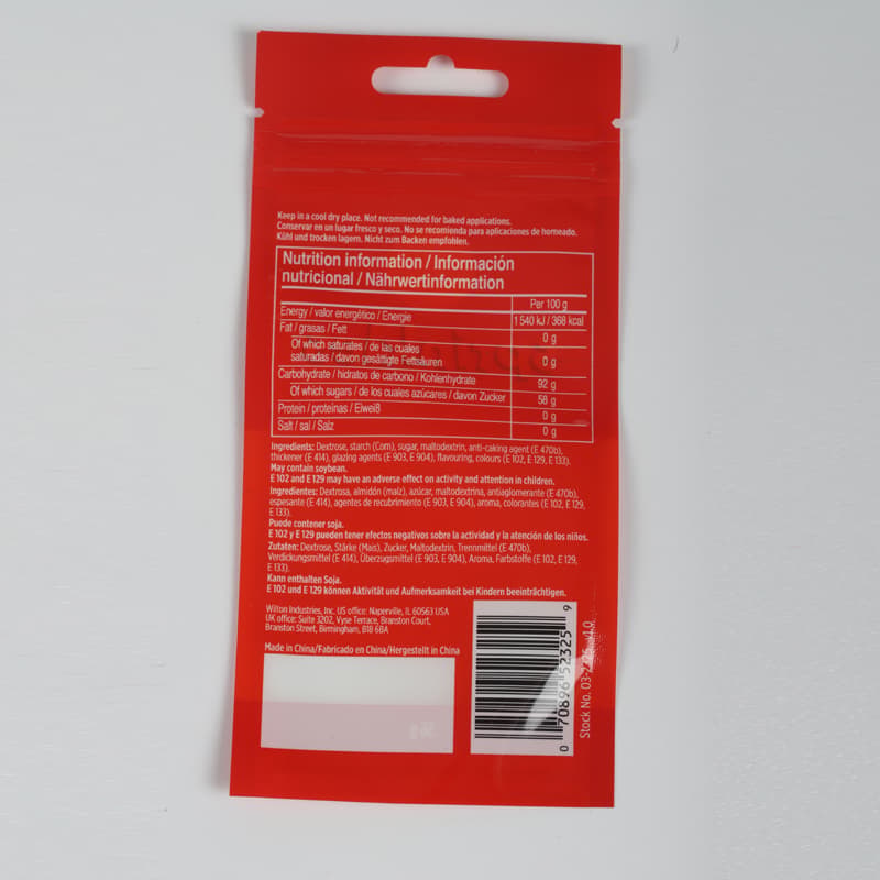 Three Side Seal Resealable Bag ( Foil Clear Bag with Hang Hole ) - Detail 1